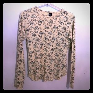 Pretty Yellow Shirt with flowers & butterflies